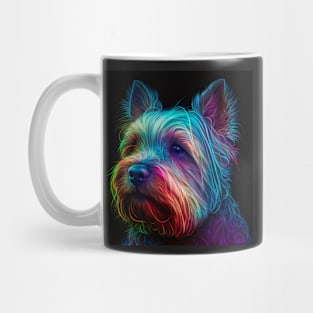 Neon Yorkshire - a Furr-fect valentine gift for your dog-loving pet lover Mug